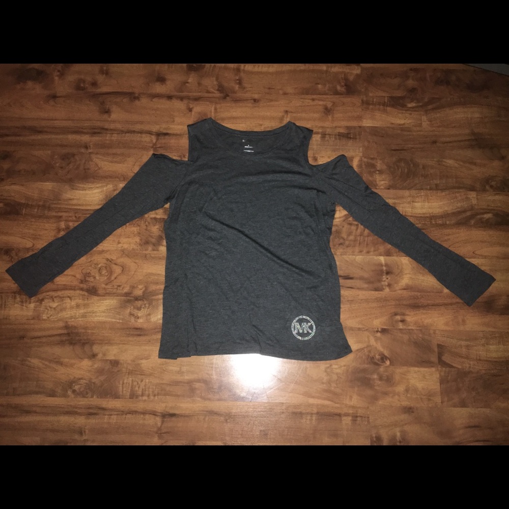Grey Michel Kors shirt (cut out shoulders)